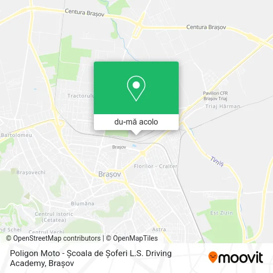Hartă Poligon Moto - Școala de Șoferi L.S. Driving Academy