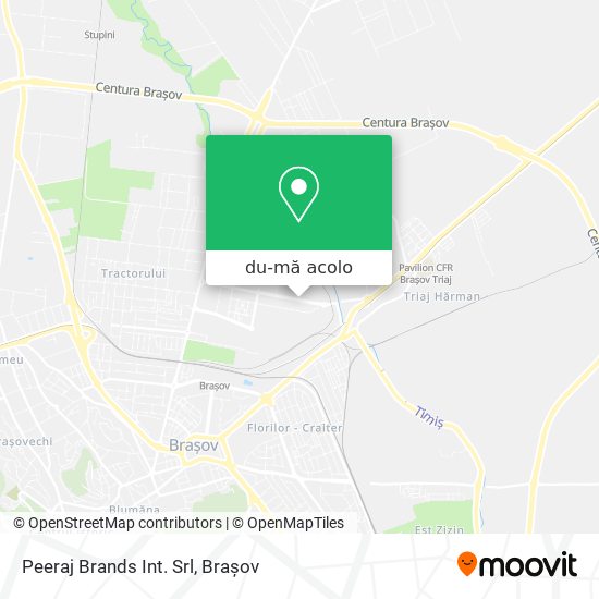 Hartă Peeraj Brands Int. Srl
