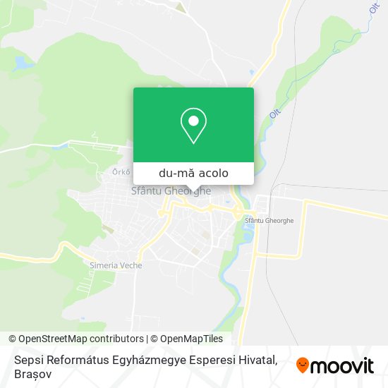 Hartă Sepsi Református Egyházmegye Esperesi Hivatal