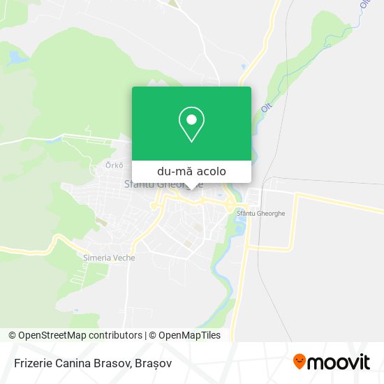 Hartă Frizerie Canina Brasov