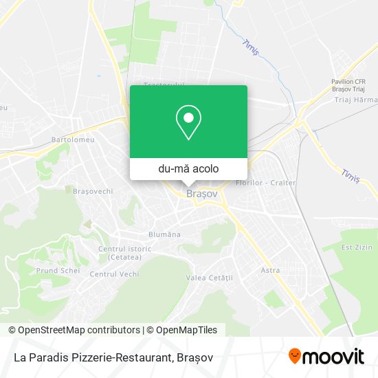 Hartă La Paradis Pizzerie-Restaurant