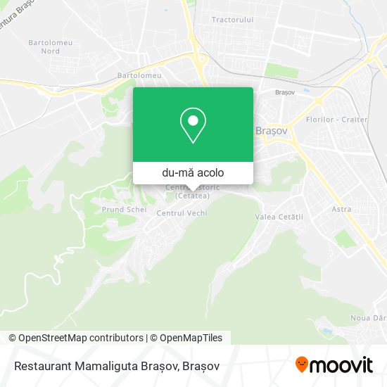 Hartă Restaurant Mamaliguta Brașov