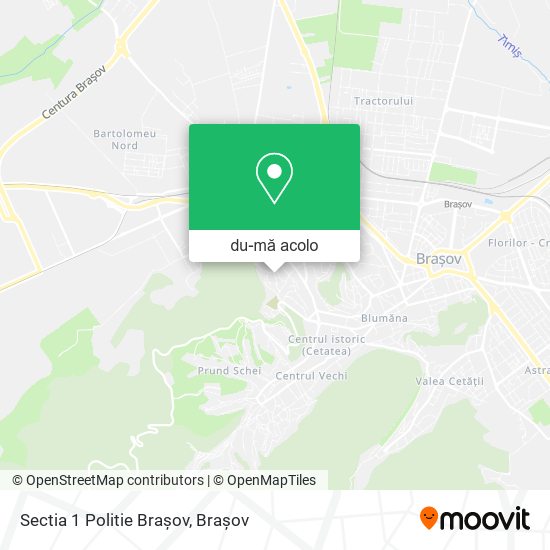 Hartă Sectia 1 Politie Brașov