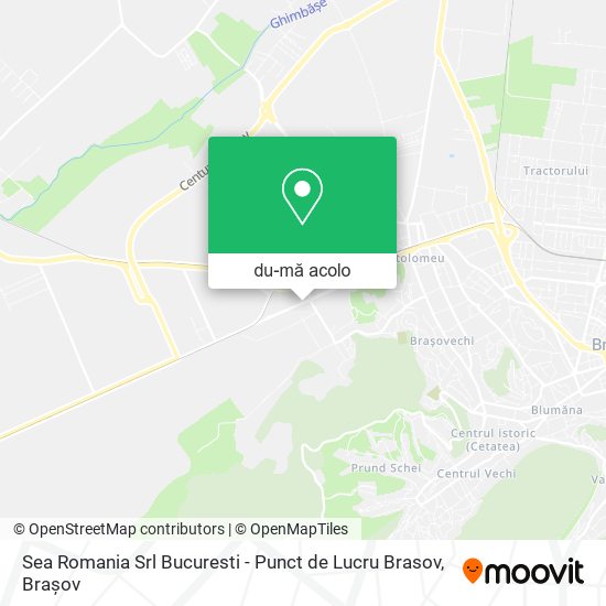 Hartă Sea Romania Srl Bucuresti - Punct de Lucru Brasov