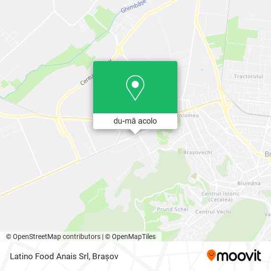 Hartă Latino Food Anais Srl