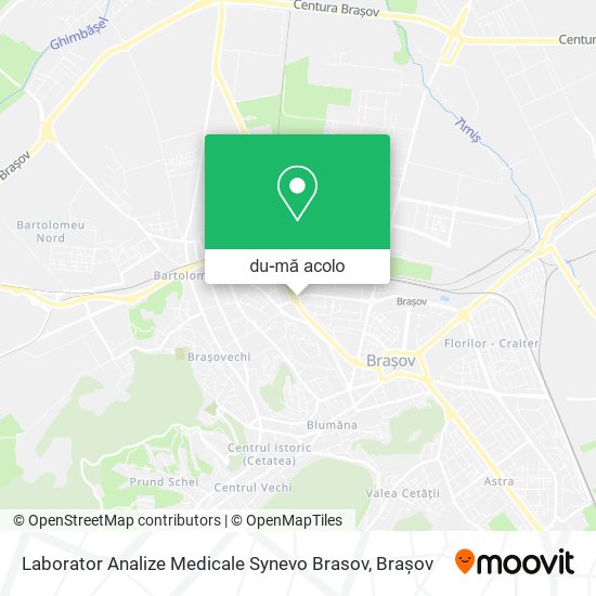 Hartă Laborator Analize Medicale Synevo Brasov