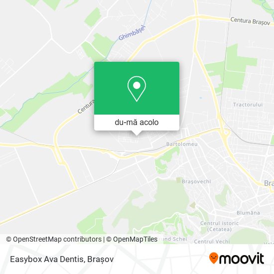 Hartă Easybox Ava Dentis