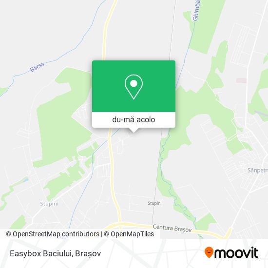 Hartă Easybox Baciului