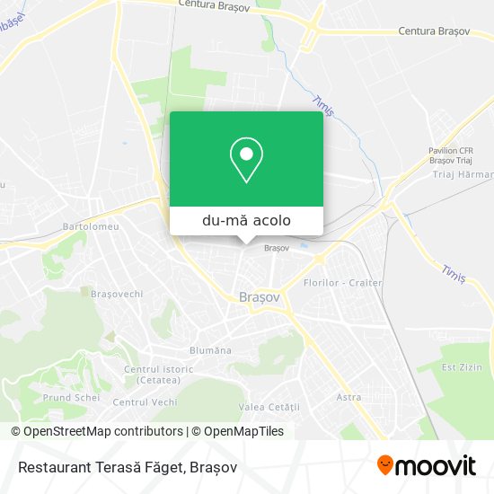 Hartă Restaurant Terasă Făget