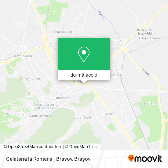 Hartă Gelateria la Romana - Brasov