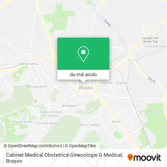 Hartă Cabinet Medical Obstetrică-Ginecologie G Medical