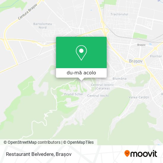 Hartă Restaurant Belvedere