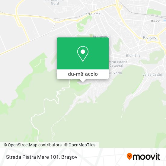Hartă Strada Piatra Mare 101