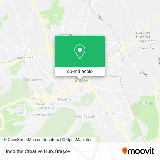 Hartă Inedithe Creative Hub