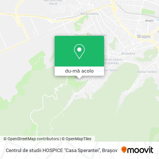Hartă Centrul de studii HOSPICE "Casa Sperantei"