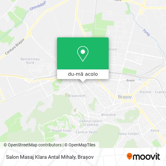 Hartă Salon Masaj Klara Antal Mihaly