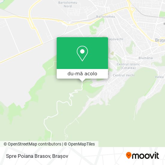 Hartă Spre Poiana Brasov