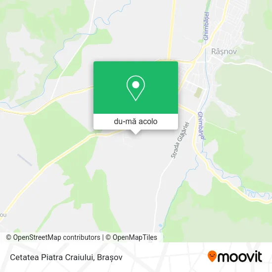Hartă Cetatea Piatra Craiului
