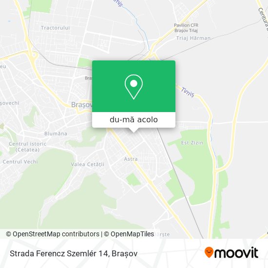 Hartă Strada Ferencz Szemlér 14