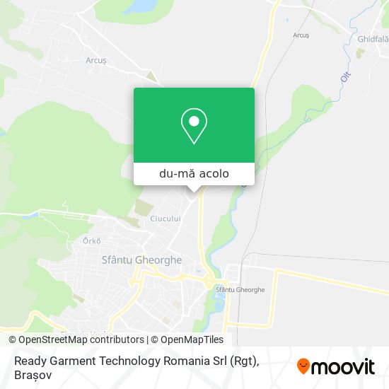 Hartă Ready Garment Technology Romania Srl (Rgt)