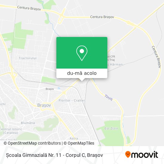 Hartă Școala Gimnazială Nr. 11 - Corpul C
