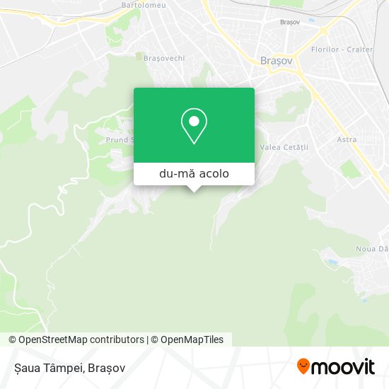 Hartă Șaua Tâmpei