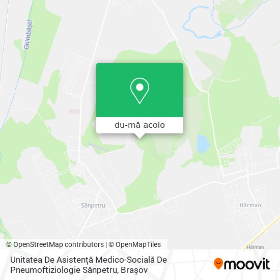Hartă Unitatea De Asistență Medico-Socială De Pneumoftiziologie Sânpetru