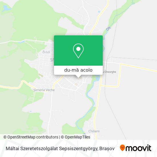 Hartă Máltai Szeretetszolgálat Sepsiszentgyörgy