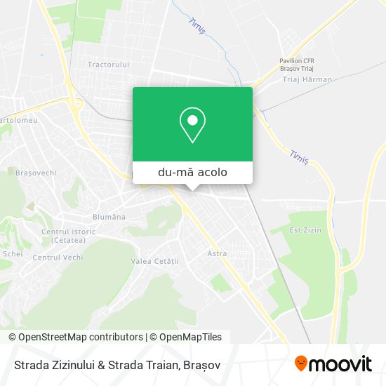 Hartă Strada Zizinului & Strada Traian
