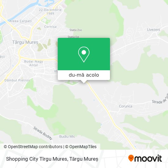 Hartă Shopping City Tîrgu Mures