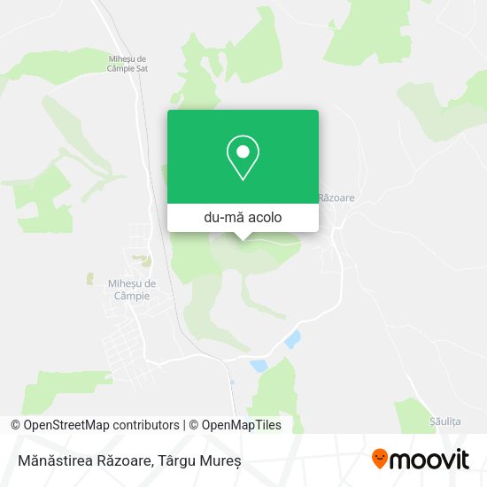 Hartă Mănăstirea Răzoare