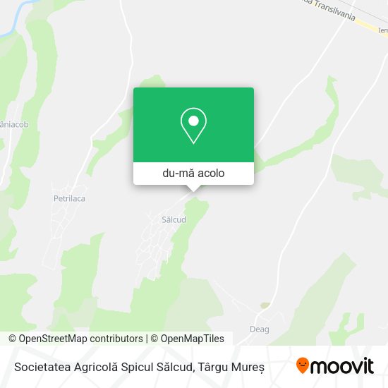 Hartă Societatea Agricolă Spicul Sălcud
