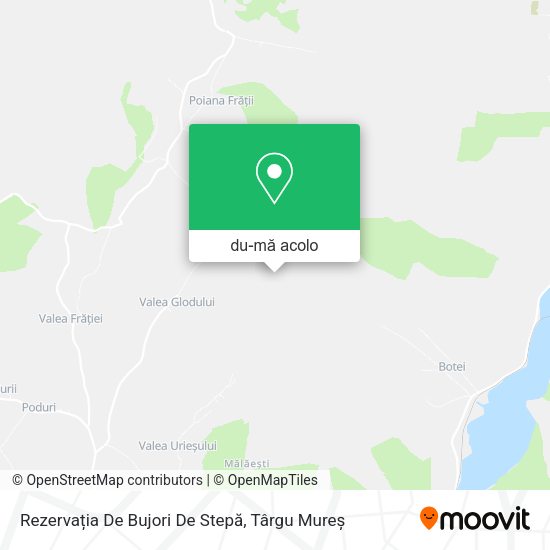 Hartă Rezervația De Bujori De Stepă