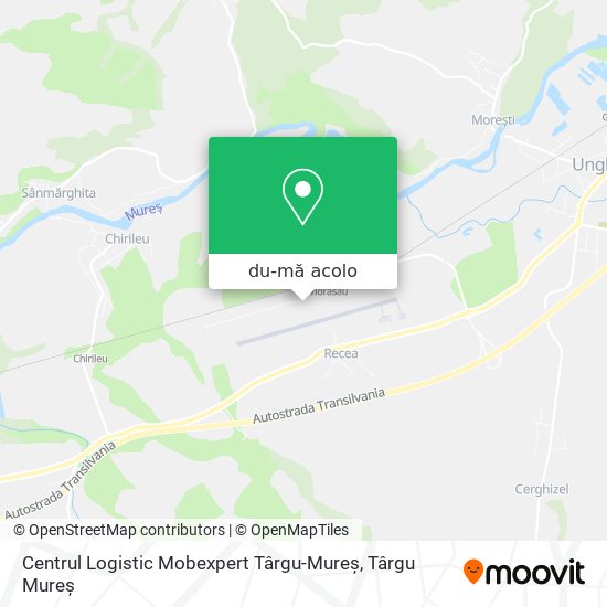 Hartă Centrul Logistic Mobexpert Târgu-Mureș