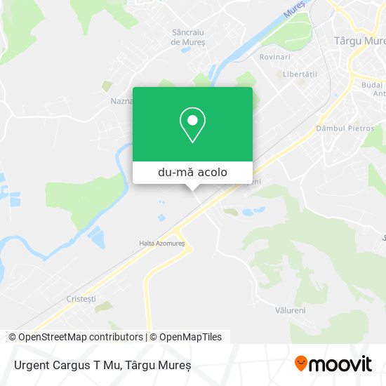 Hartă Urgent Cargus T Mu