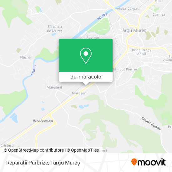 Hartă Reparații Parbrize