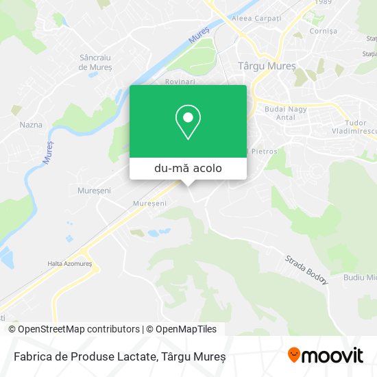 Hartă Fabrica de Produse Lactate