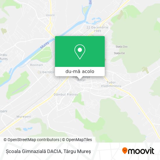 Hartă Școala Gimnazială DACIA
