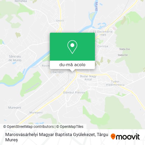 Hartă Marosvásárhelyi Magyar Baptista Gyülekezet