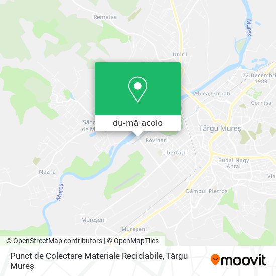 Hartă Punct de Colectare Materiale Reciclabile