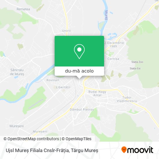 Hartă Ujsl Mureș Filiala Cnslr-Frăția
