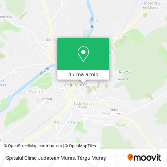 Hartă Spitalul Clinic Judetean Mures