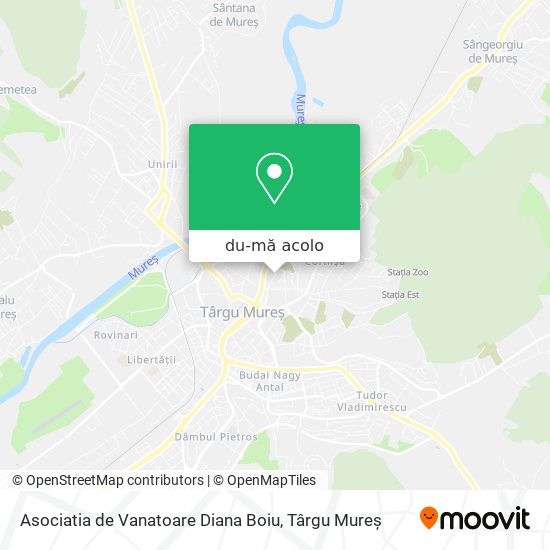 Hartă Asociatia de Vanatoare Diana Boiu