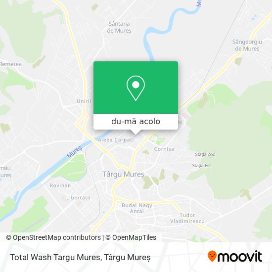 Hartă Total Wash Targu Mures