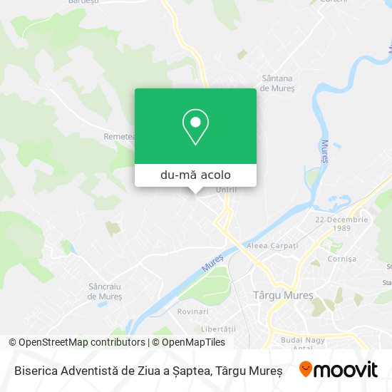 Hartă Biserica Adventistă de Ziua a Șaptea