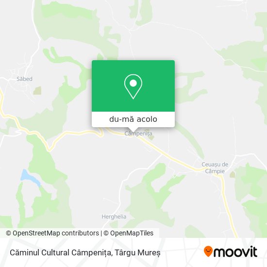 Hartă Căminul Cultural Câmpenița