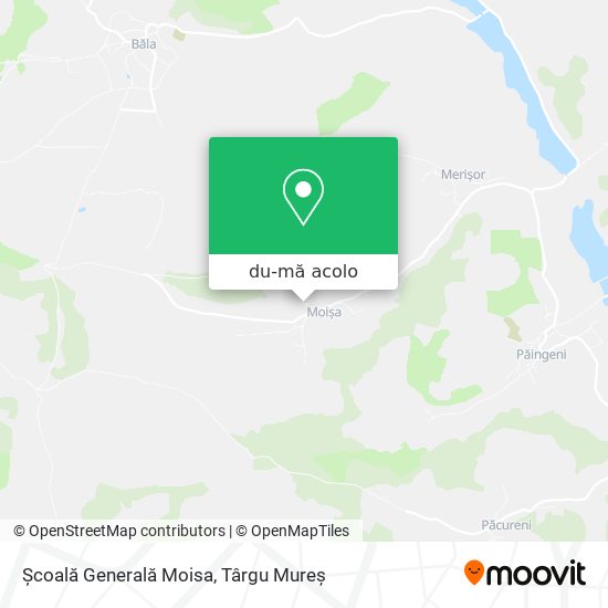 Hartă Școală Generală Moisa