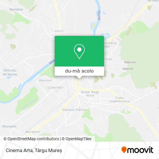 Hartă Cinema Arta
