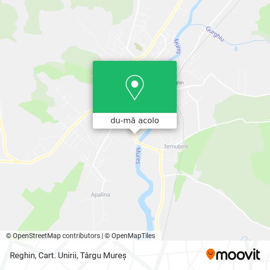 Hartă Reghin, Cart. Unirii