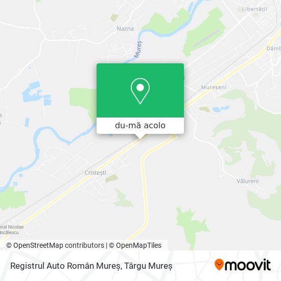 Hartă Registrul Auto Român Mureş